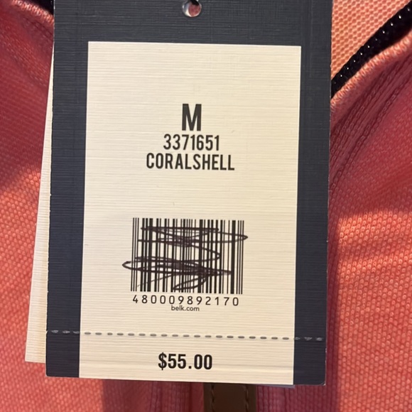 NWT CROWN & IVY Men's Coral 1/4 Zip Pullover size Medium - Picture 5 of 6